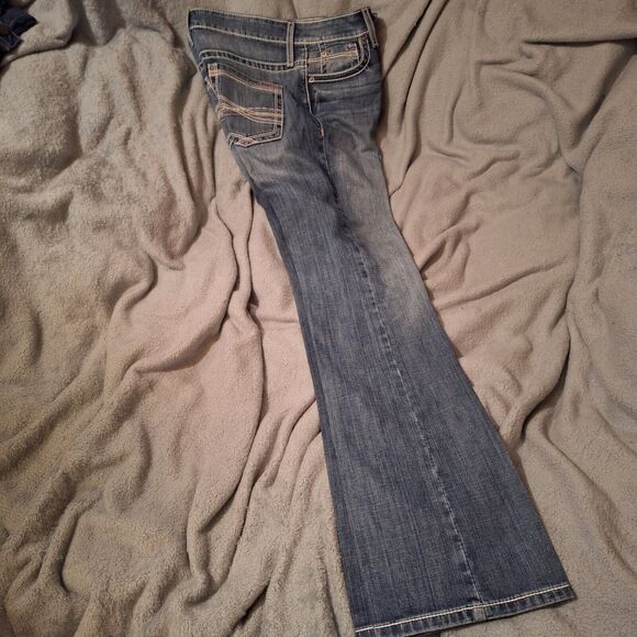 Cruel Denim Hannah Womens Flare Embroidered Blue Jeans Size 28 - Picture 1 of 14